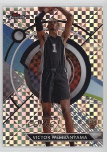 2023 Topps Finest Common Checkerboard Refractor Victor Wembanyama #76 Rookie RC