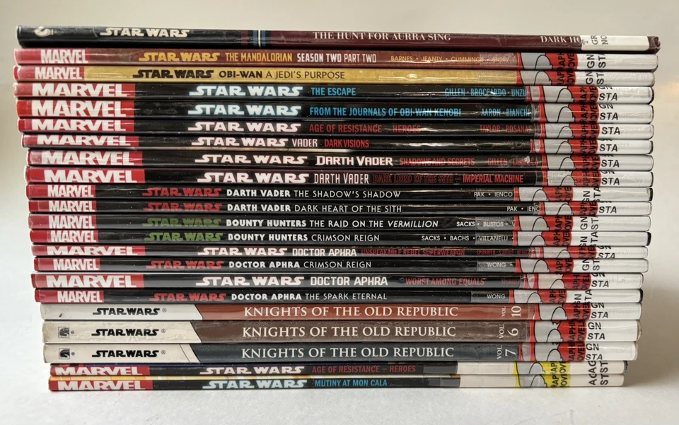 Lot of 22 Marvel Star Wars TPB Darth Vader Old Republic Bounty Hunters More! - Image 2 of 4