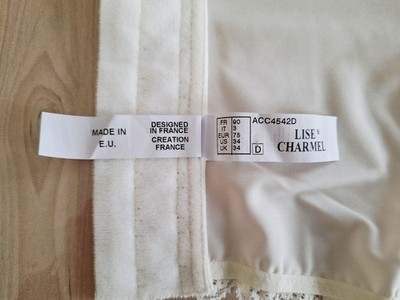 Guêpière Lise Charmel ACC4542 - Taille 90D, Bonnet D - Nacre - Neuve Sans étiquette