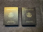 1997-P  & 1998-P  American Silver Eagle Proof $1 w/ Box, OGP, & COA - 2 Coins