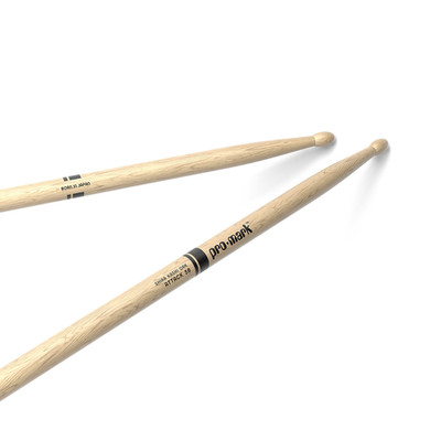 Promark Drum Sticks - Classic Attack 5B Shira Kashi Oak Drumsticks Oval Wood