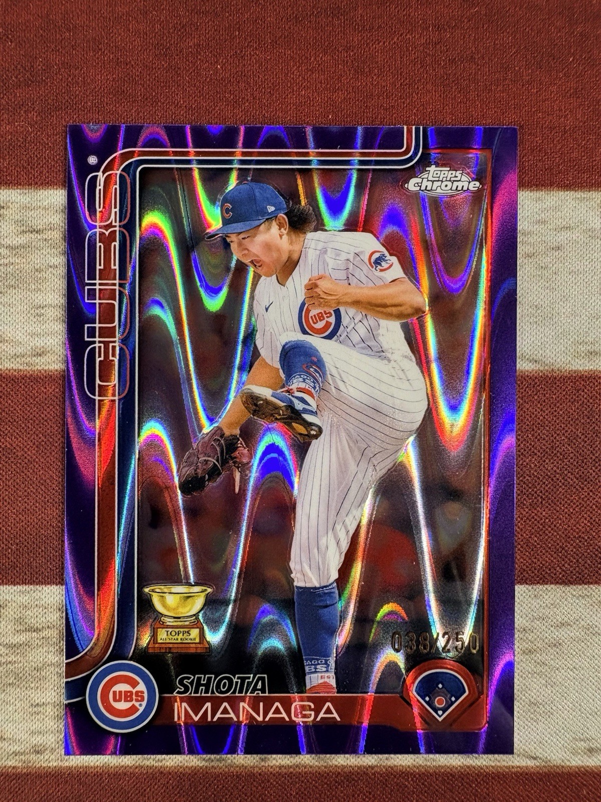2025 Topps Chrome Shota Imanaga #149 Purple RayWave Refractor /250
