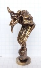 Czaszka smoka Memento Mori Petschaft? Korek do fajki? Mosiądz ?Miniatura