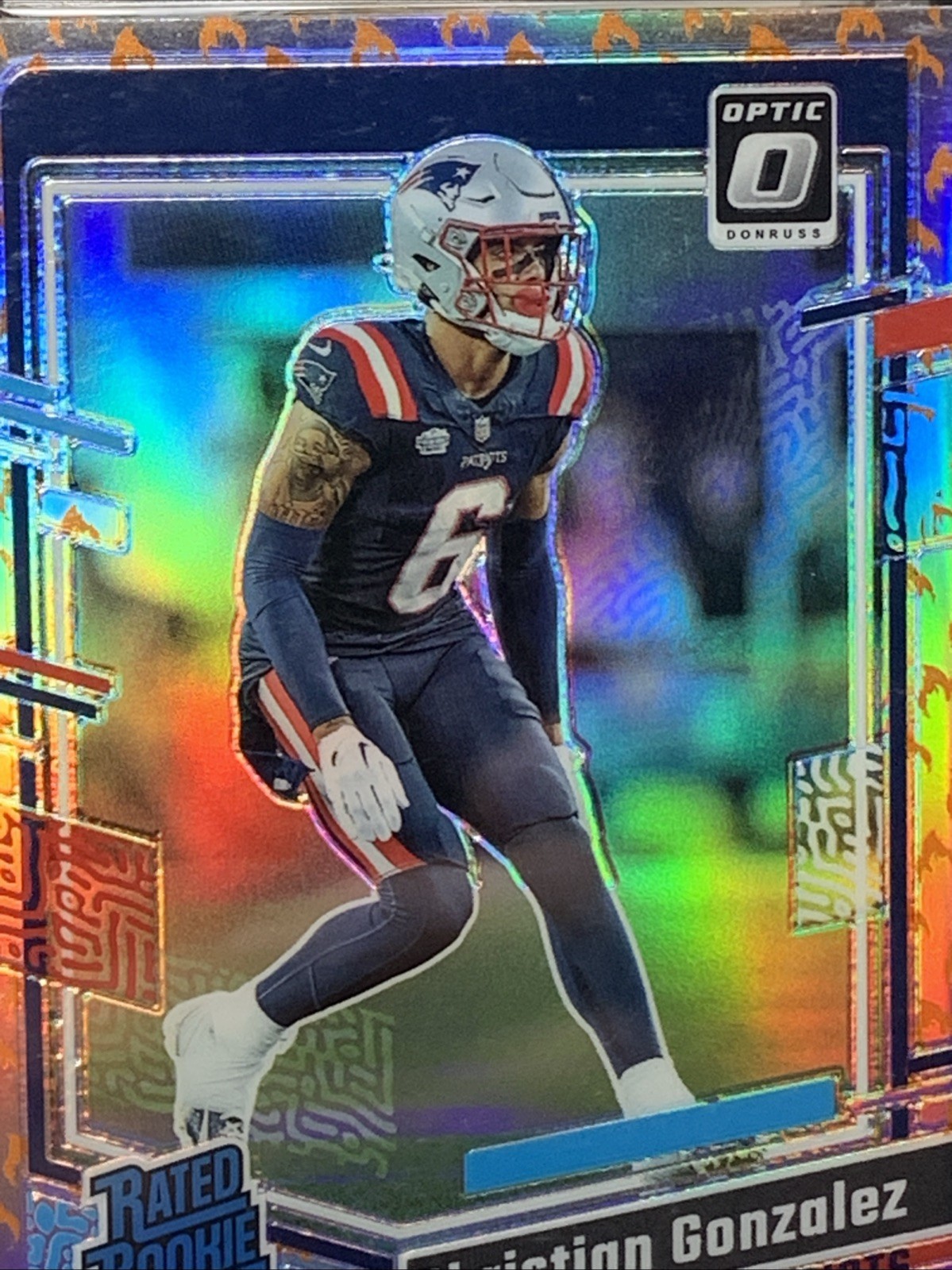 2023 Panini Donruss Optic - Rated Rookie Christian Gonzalez #274 Fire Prizm (RC)