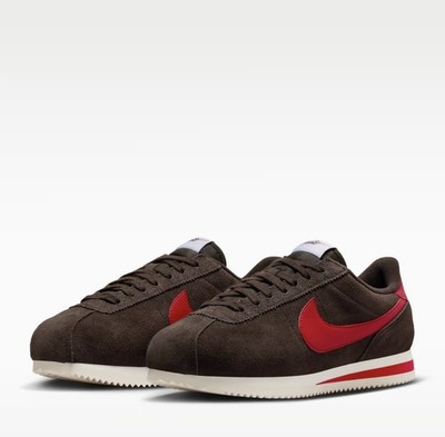 Nike Cortez IB1857-200 Velvet Brown/Sail/University Red Women's Size 8.5