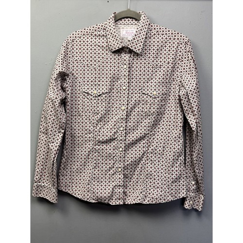 Panhandle Shirt Womens Size Medium Western Pearl Snap Button Rodeo Retro Classic