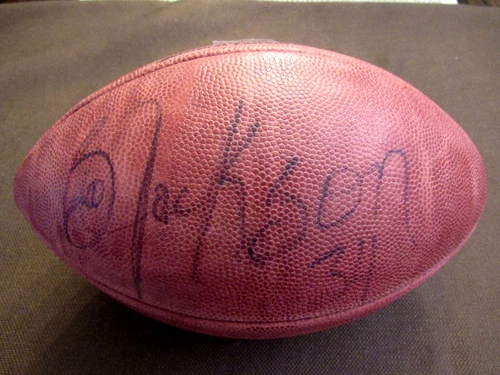 BO JACKSON #34 LA RAIDERS PRO BOWL SIGNED AUTO VINTAGE WILSON GAME FOOTBALL JSA