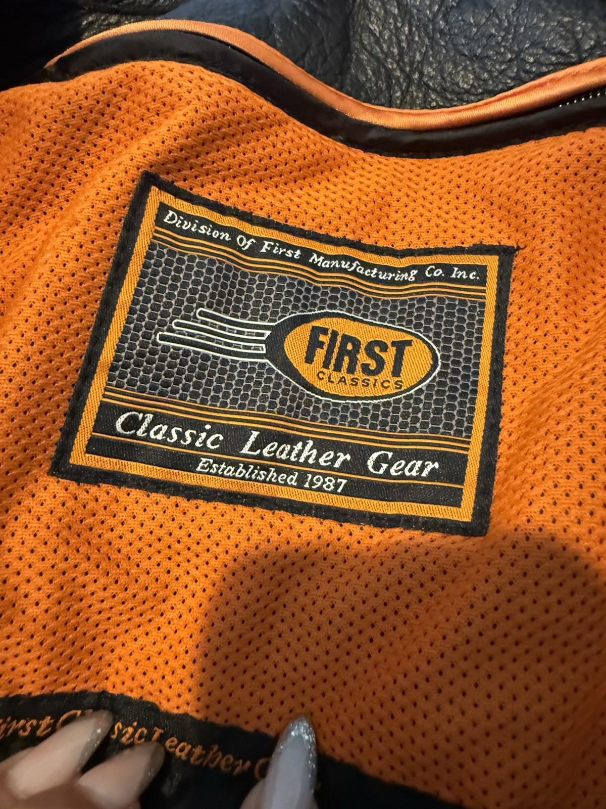 First classics Reflective Leather jacket - image 3