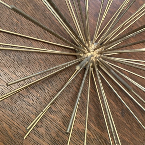 3 Star Burst Hanging Metal Wall Decor Wire Spikes Gold. 8” x 4” AND 11” x 6” - Picture 9 of 12