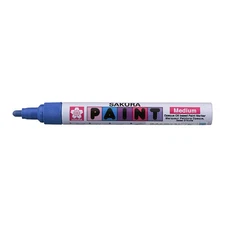 Sakura Paint Marker Pen – Oil Based - Medium 2mm – Fibre Tip Blue XPMKB25