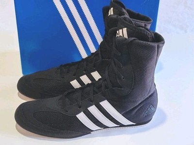 ADIDAS *BOX HOG 2* (BA7928) HERREN BOXSTIEFEL SCHWARZ WEISS UK 9,5 EU 44