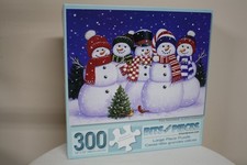 NEW - Bits and Pieces 300 Piece Jigsaw Puzzle Five Snowmen Winter