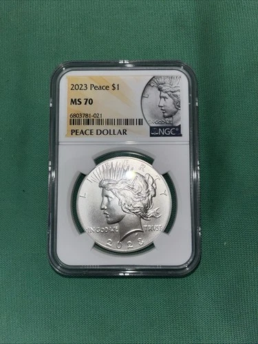 2023 $1 Peace Silver Dollar NGC MS 70