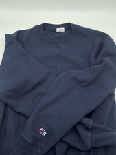 Vintage Champion Reverse Weave Navy Blue Crewneck Sweatshirt Men s Medium