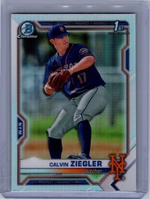 2021 Bowman Draft Chrome Refractor #BDC-123 Calvin Ziegler NM+