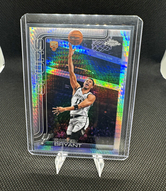 Topps Chrome Update 2026 Carter Bryant San Antonio Spurs Rookie Refractor