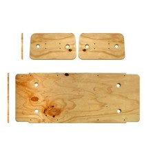 Club Car Pre 2000 5/8 Inch Plywood Seats - 3 Piece With Predrilled Holes