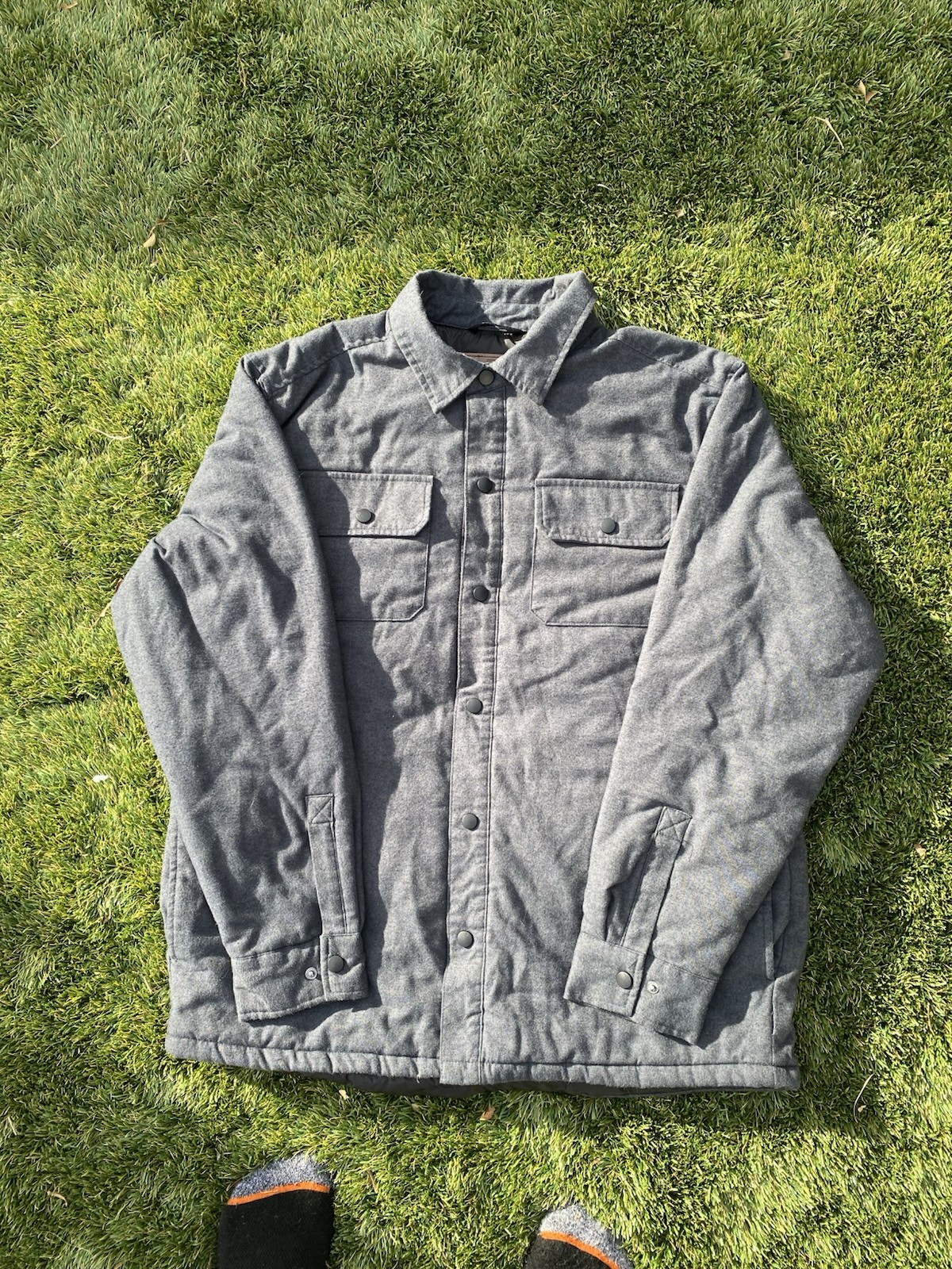 Rugged Elements Blue Insulated Jacket Button Up M… - image 2