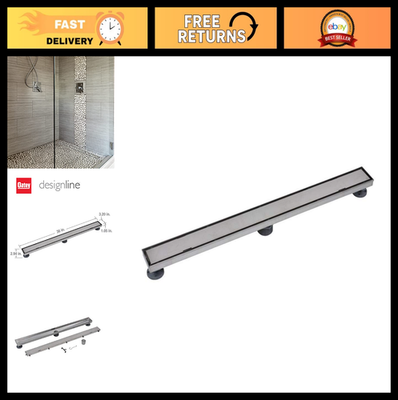 #ad 36quot; Stainless Steel Linear Shower Drain with Tile in Grate Modern Bathroom Upg $116.99