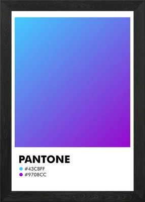 PANTONE FARBVERLAUF Gerahmtes Wandbild Poster Leinwanddruck Bild