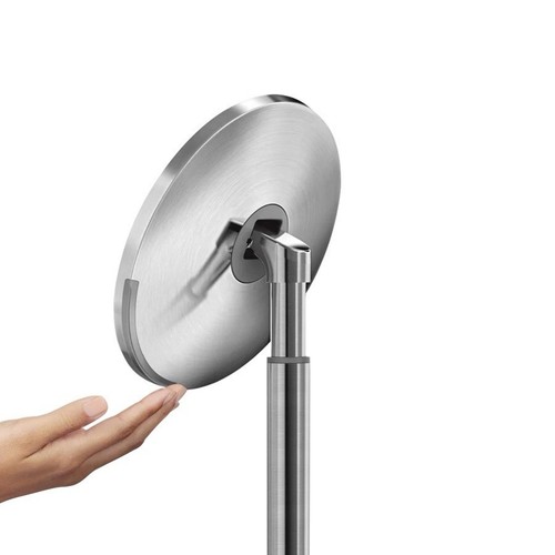 Simplehuman 8” Round Sensor Make-up Mirror 5x Cordless | Stainless Steel ST3052 - Picture 6 of 7