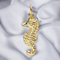 AnhäNger Seepferdchen 333 Gold Gelbgold GoldanhäNger