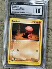 Pokémon TCG Trapinch Reverse Holo EX Dragon 2003 E-Reader Card 78/97 cgc 10 on eBay