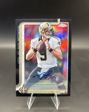 Topps Chrome Drew Brees Autograph Limited Edition #5/10 TRUE BLACK SSP