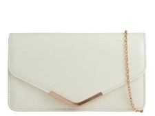 Women's Clutch Bag Patent Leather Party Envelope Evening Wedding Prom Handbag UK