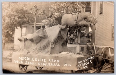 K31/ Wheeling West Virginia RPPC Postcard Semi-Centennial Parade Leap Float 356