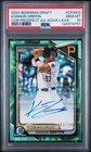 2024 Bowman Draft Konnor Griffin Chrome Auto Aqua Lava Refractor 1st /199 PSA 10