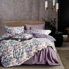 King Paisley Floral Reversible Duvet Cover Set Bohemian Garden 5-piece king