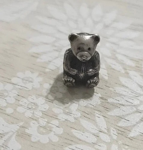Pandora Sterling Silver Teddy Bear Stuffed Animal Charm Bead