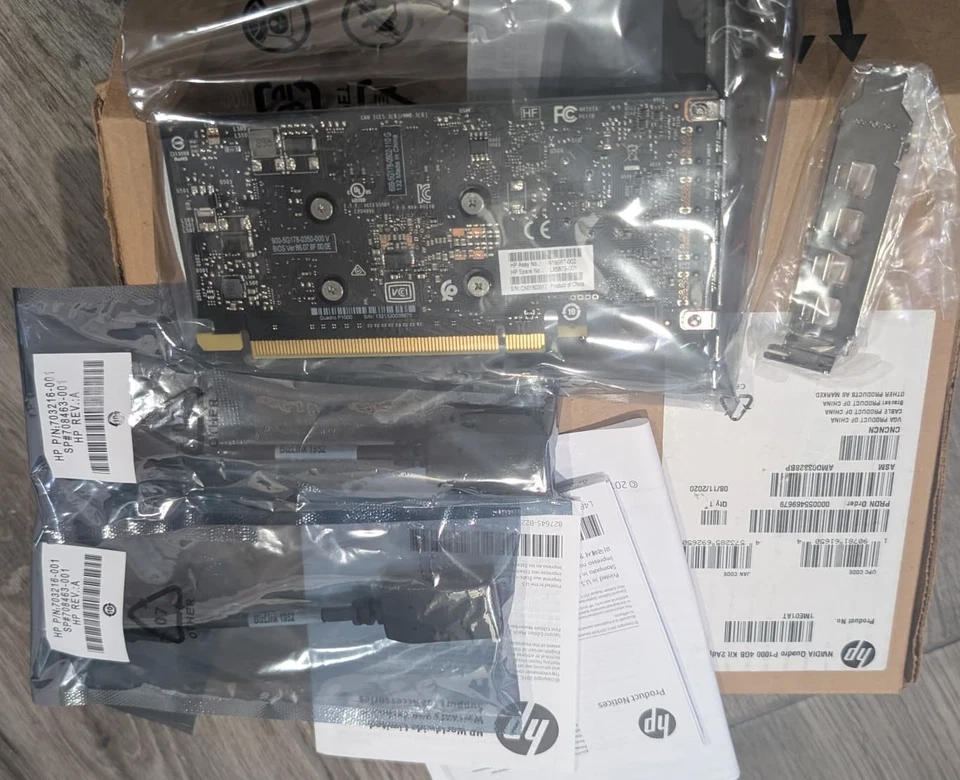 HP nVIDIA Quadro P1000 4GB GDDR5 PCIe 3.0 x16 4 mini-DP 919987-002 L85879-001 - Image 4 of 4