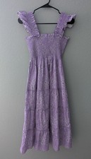 Hill House Phenomenal Bridgerton Ellie Dress Women's Size Small Floral Lavender