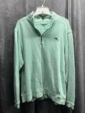 Tommy Bahama Men  s Size Large Tobago Bay Half Zip Pullover Knit Mint