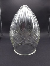 Antique arts & crafts cut glass pineapple light shade