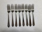 Lunt Sterling William and Mary Pattern Forks, set of 8