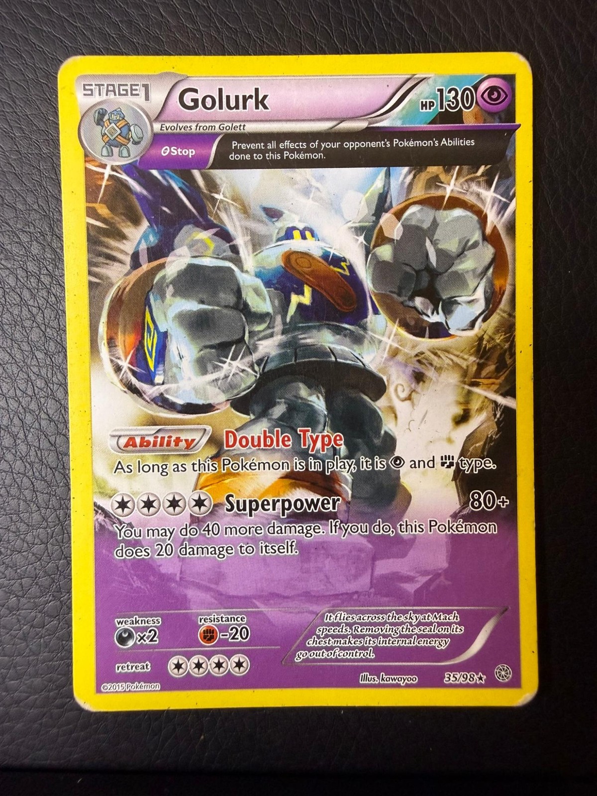 DMG Ancient Origins Golurk 35/98 Rare Pokemon