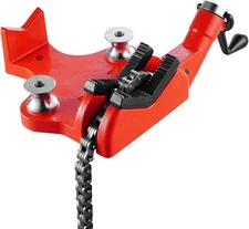 VEVOR Heavy-Duty Pipe Chain Vise, 1/2" - 8" Capacity, 34.6" 1/2 - 8, Red 