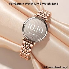 For Garmin Lily 2 14mm Metal Stainless Steel Watch Band Replacement Wrist Strap