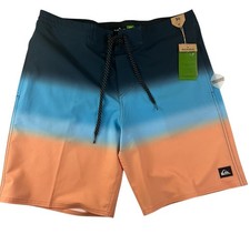 QUIKSILVER Men  s 34 Surf Swim Board Shorts SIMMER STREET TRUNK NEW