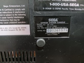 SEGA Genesis Console Model 2 MK-1631 Bundle + Sonic Spinball ■Turbo Controller 