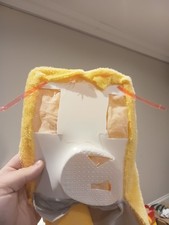 fursuit premade phantom eared skulldog yellow and grey fabric