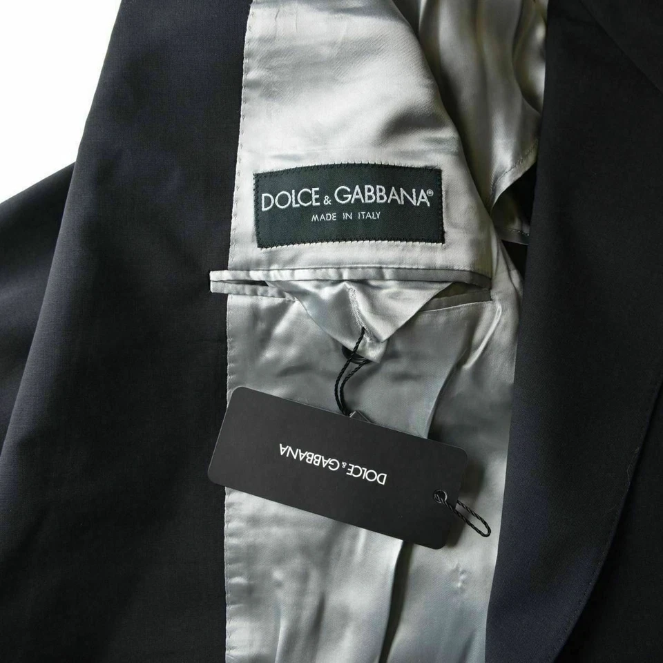Dolce & Gabbana мужской черный шерстяной двубортный блейзер размер США 38 IT 48 - Изображение 3 из 3