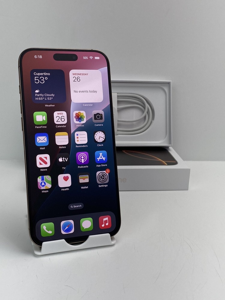 Apple iPhone 16 Pro Max 512GB Desert Titanium Factory Unlocked Excellent Condition A3084