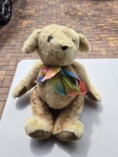 Artist Teddy Bear Made From Reclaimed Vintage Fur Coat, Jointed, Large 20" Tall