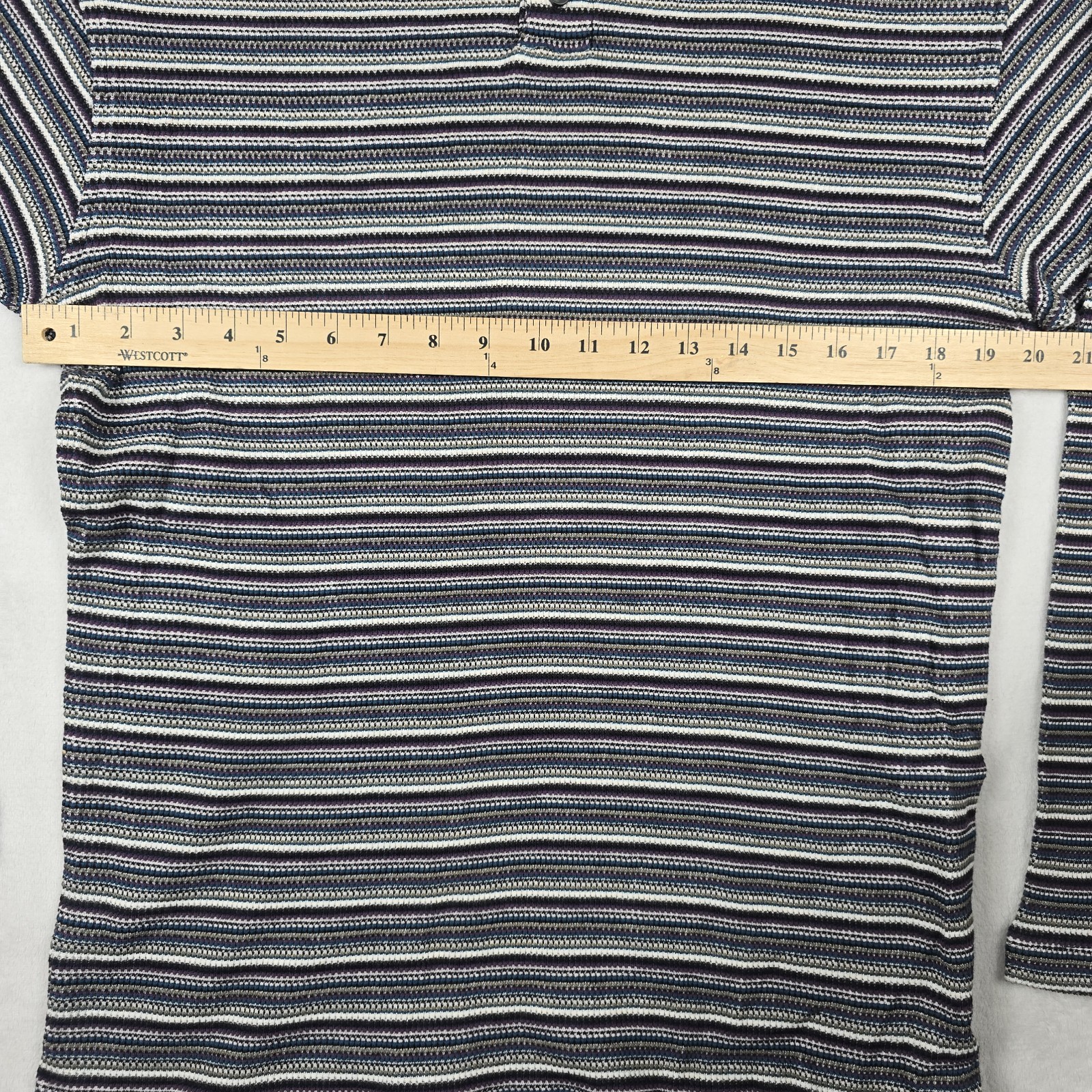 Yves Saint Laurent YSL Pour Homme Camicia Henley Pesante Uomo Taglia Media