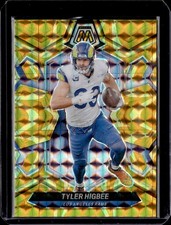 2024 Panini Mosaic #131 Tyler Higbee Mosaic Reactive Yellow