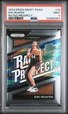2024 PANINI PRIZM DRAFT PICKS RATED PROSPECT #10 KIKI IRIAFEN PSA 9